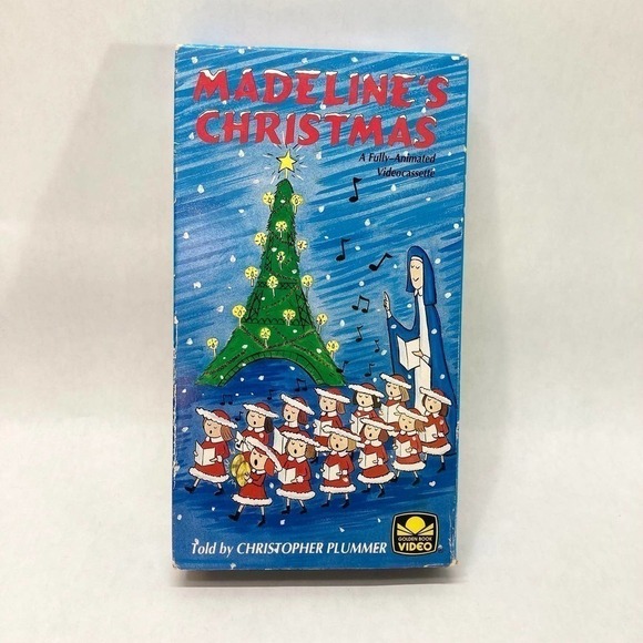 Vtg Madeline's Christmas VHS 1990 Christopher Plummer Golden Book Video VHS Tape - Picture 1 of 10